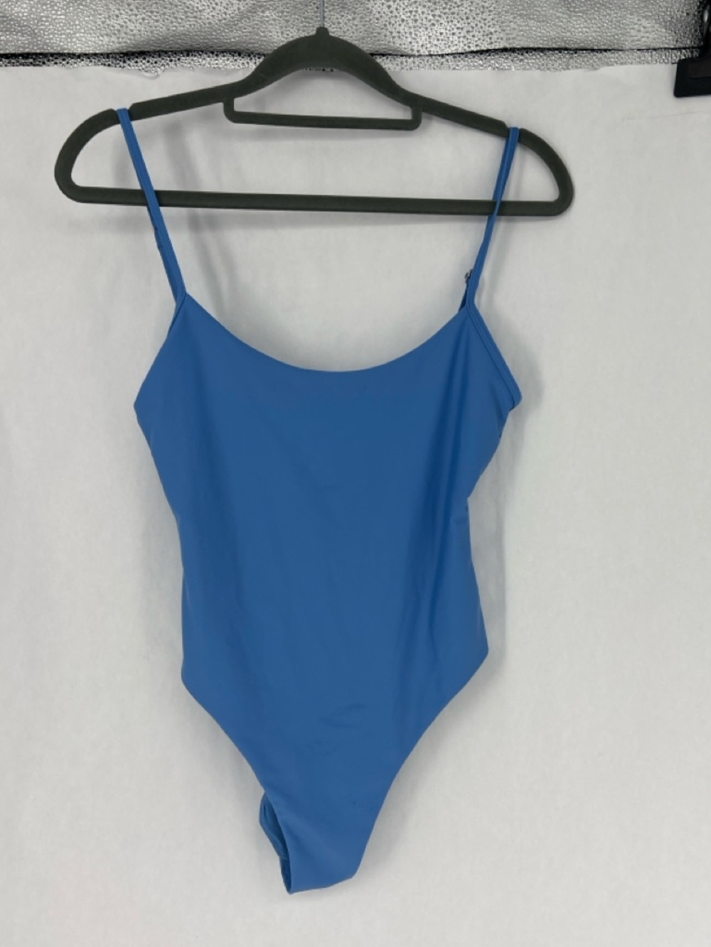 NWT Rhythm - Minimal Blue One-Piece Swimsuit with Slim Straps